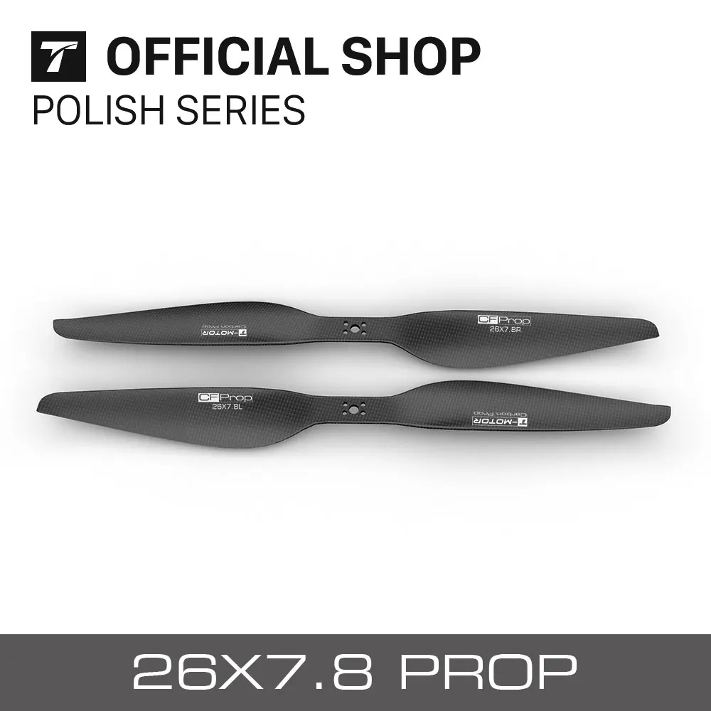 

T-motor P26*7.8 inch Polymer Carbon Fiber Propeller P26x7.8 CF Prop For VTOL Multicoptor UAV Drone