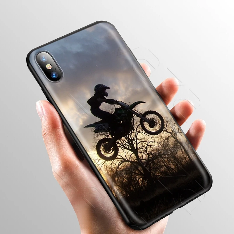 Чехол Lavaza Moto Cross для iPhone 11 Pro XS Max XR X 8 7 6 6S Plus 5 5S se