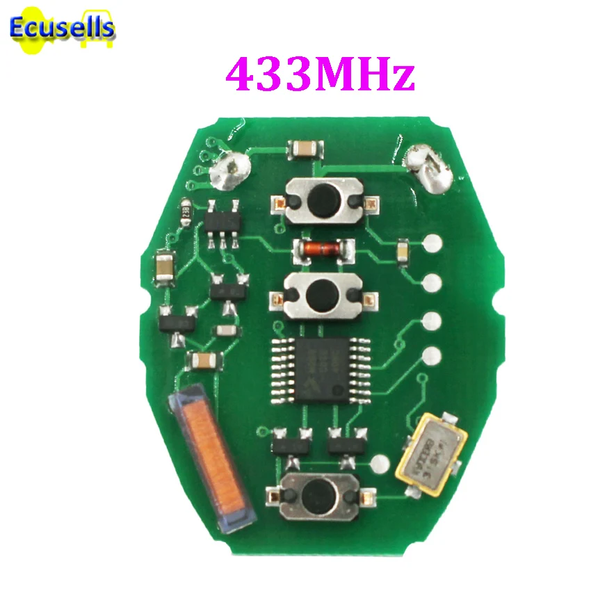 

EWS Remote 3 Button PCB Board 433MHZ for BMW E46 KEYLESS KEY REMOTE CIRCUIT BOARD