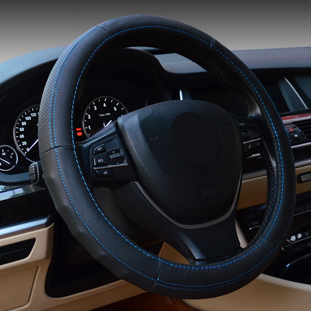 Car Accessories Steering Wheel Cover For 37cm 38cm Massage Comfort