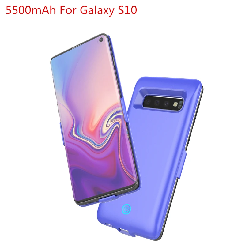 5500mAh For S10 Чехол для батареи для samsung Galaxy S10 Plus, чехол для зарядного устройства s, внешний аккумулятор, чехол для аккумулятора для samsung S10e(Lite)/S10 - Цвет: 5500mAh For S10