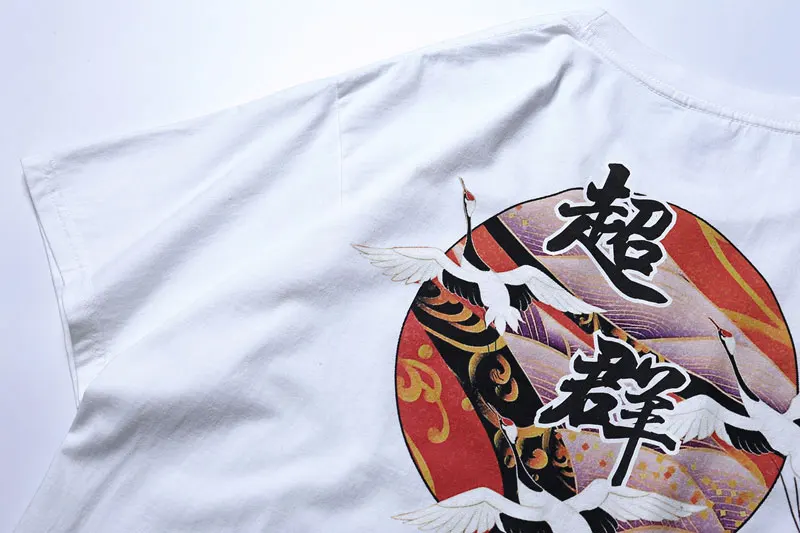 Japanese Crane Printed Tshirts 5