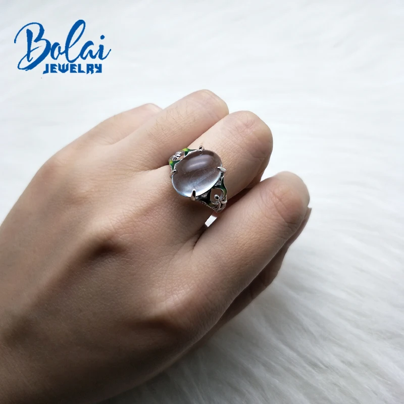 Bolaijewlry Натуральный аквамарин драгоценный камень светлый овальный 10*14 мм