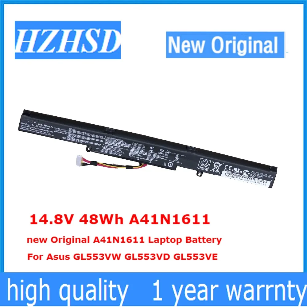 14,8 V 48Wh A41N1611 новый оригинальный A41N1611 ноутбука Батарея для Asus GL553VW GL553VD GL553VE