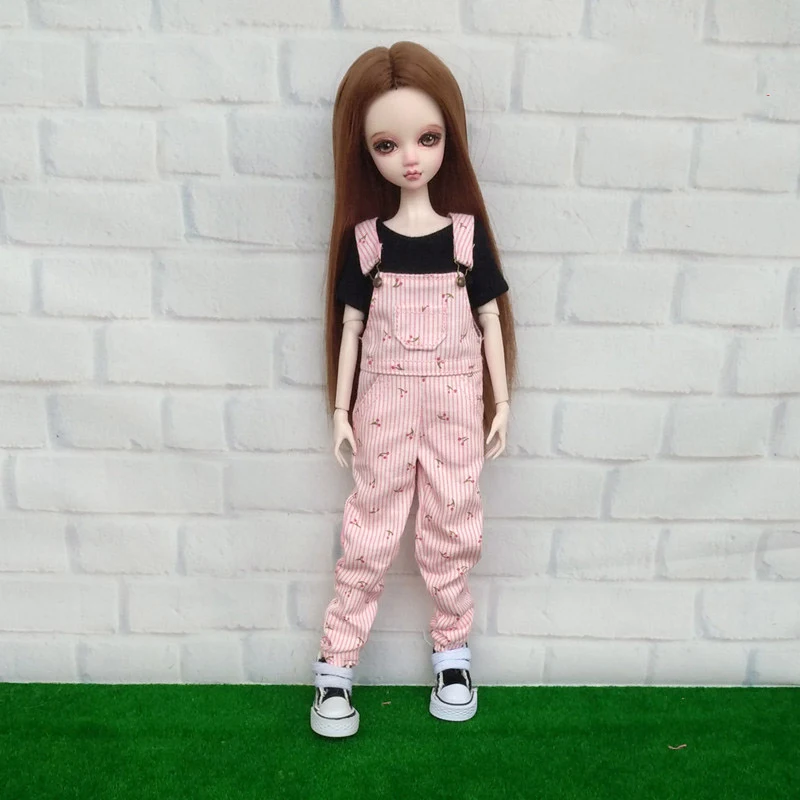 Новинка Одежда для куклы Blyth комбинезон в розовую полоску брюки/футболка кукол OB24