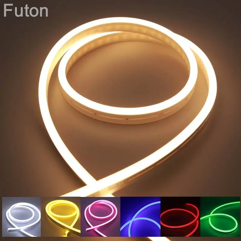 

DC12V LED Neon Light Waterproof Flexible SMD2835 LED Neon Strip For Billboard Advertising And Home Decoration White RGB Purple