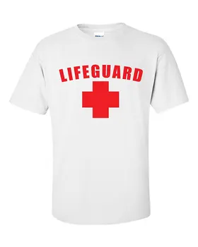 

Lifeguard T-Shirt W/Back Logo Short Sleeve O-Neck Cotton T Shirt Stranger Things Design T Shirt 2017 Novelty O-Neck Tops