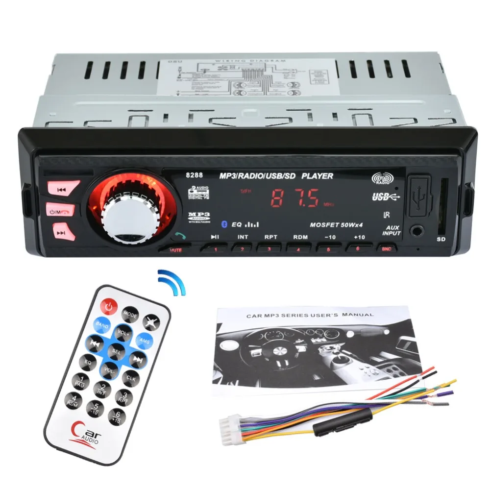 Universal 12V Car MP3 Player FM Car Radio Player Bluetooth Hands free ...