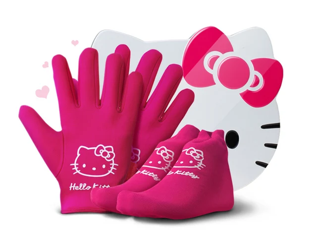 hello kitty spa gloves and socks whitening hand and feet exfoliating