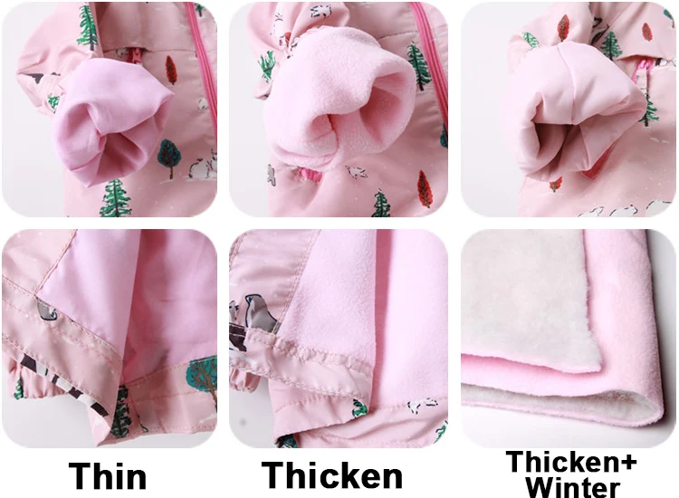 Hoodies para Meninas Cabolsas à Prova de Vento Nova Primavera Verão Estilo Crianças 2y 9y Estampa Animal Meninas Jaquetas Roupas Casuais 2020 & 12 hoodies para meninas 2y 9y estampa animal