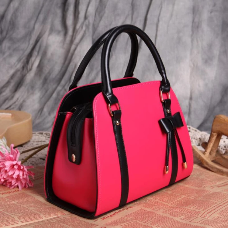 FGJLLOGJGSO العلامة التجارية عارضة الجلود الإناث حقيبة يد bowknot حقيبة كتف أكياس crossbody للنساء حقيبة ساعي سيدة بولسا الأنثوية