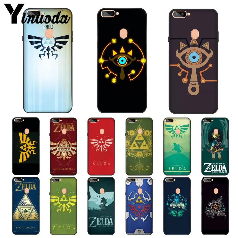 Yinuoda Legend of логотип Zelda TPU черный чехол для телефона OPPO R15 зеркальный Dream R11S Plus R11 R9S