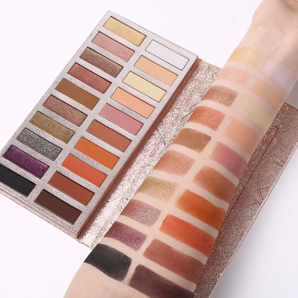 

20 Colors Eyeshadow Palette Makeup Set Glitter Matte Eye Shadow Natural Pigment Rose Gold Beauty Cosmetics