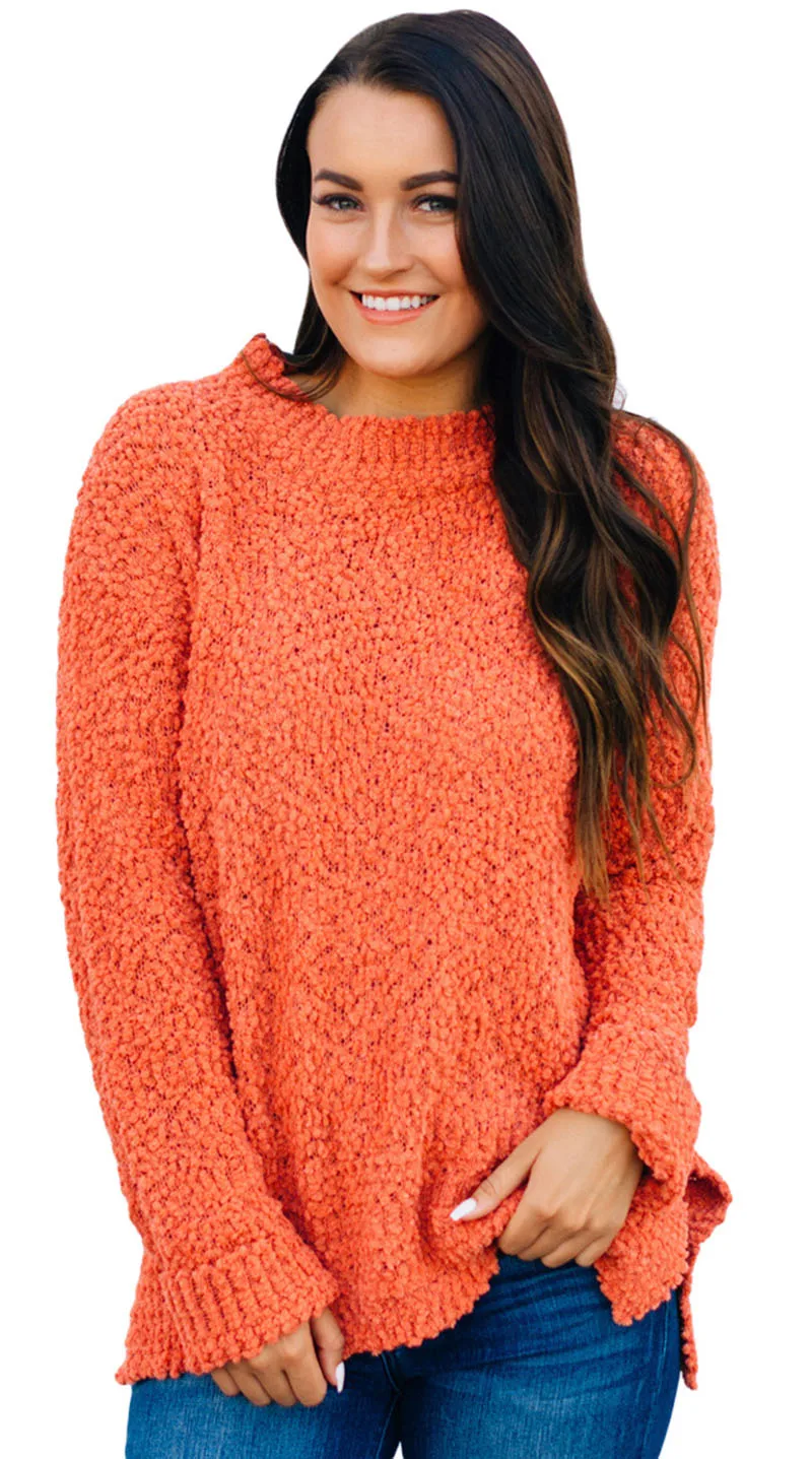 Orange-Cozy-Fall-Popcorn-Pullover-Sweater-LC251510-14-1