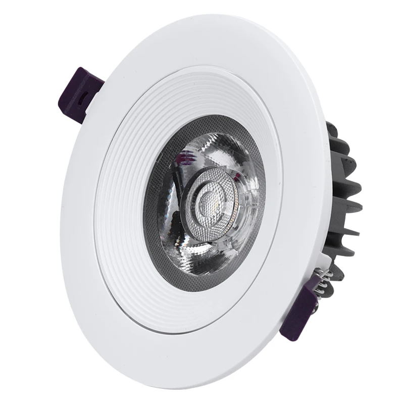 Затемняемый Светодиодный потолочный светильник 7 Вт 10 Вт потолочный Точечный светильник для крепления заподлицо лампа AC85-265V или 12 В или 24 В светодиодная точечная лампа UL CE