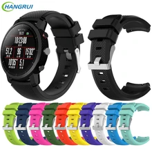 HANGRUI ремешок для xiaomi huami amazfit 2 2S Ремешок силиконовый ремешок с пряжкой спортивный ремень для xiaomi huami amazfit 2 stratos