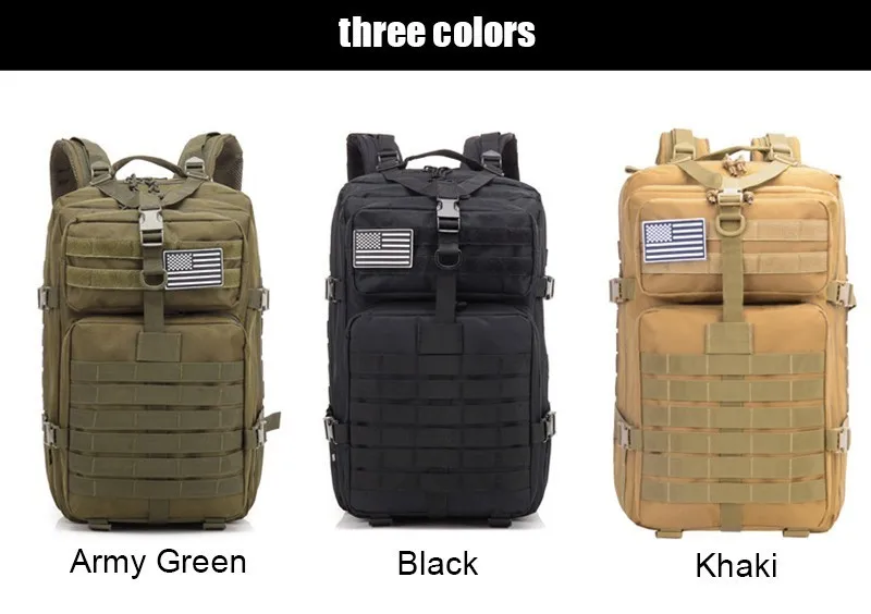45L Для мужчин Военно-тактические рюкзаки охоты MOLLE армейская Assault Pack путешествия рюкзак Bug Вне Сумка Для Открытый походные рюкзаки