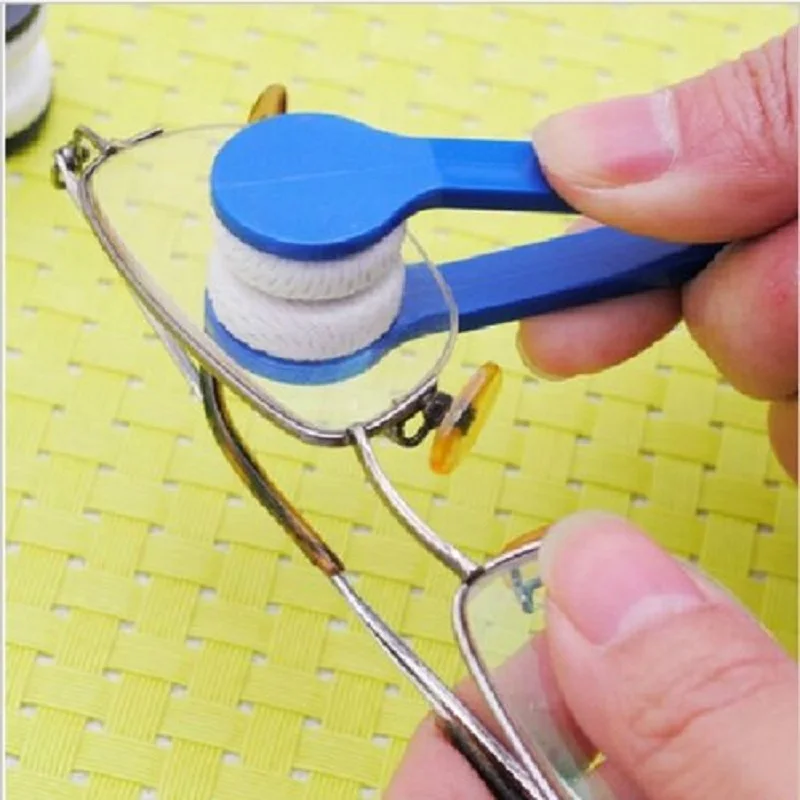 

3 Pcs Portable Mini Glasses Sunglasses Myopic Lens Microfiber Spectacles Cleaner Brush Cleaning Accessories Tool