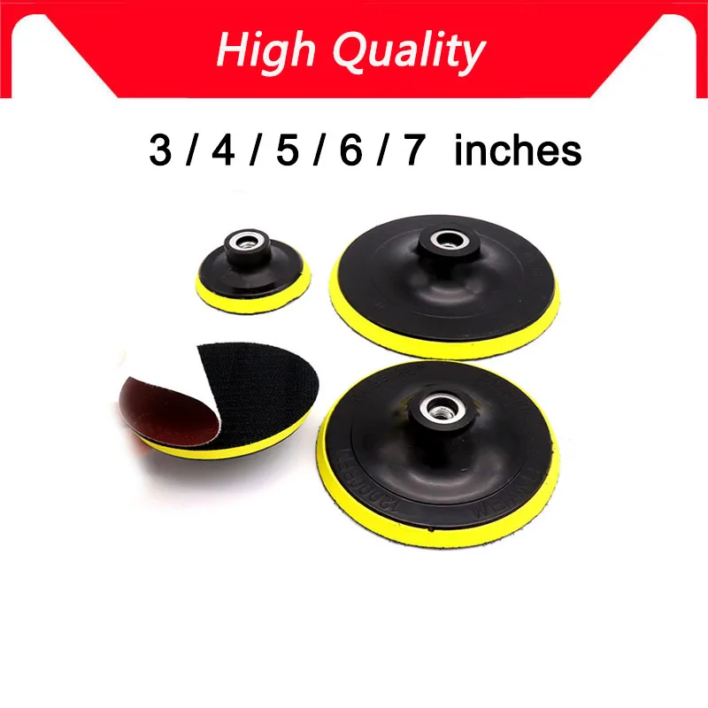

High quality 3/4/5/6/7 inches Polisher Self adhesive Sucker Plate Sandpaper Sucker Polishing Wax Polishing Pad 3" 4" 5" 6" 7"