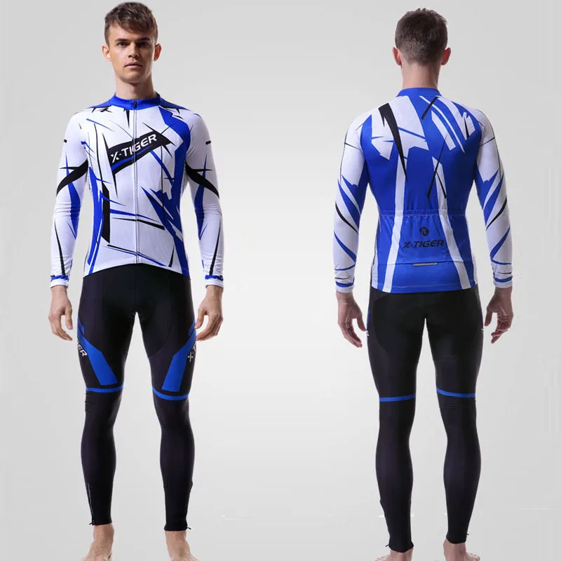 X Tiger 2020 зимний теплый флисовый комплект для велоспорта с длинным рукавом одежда