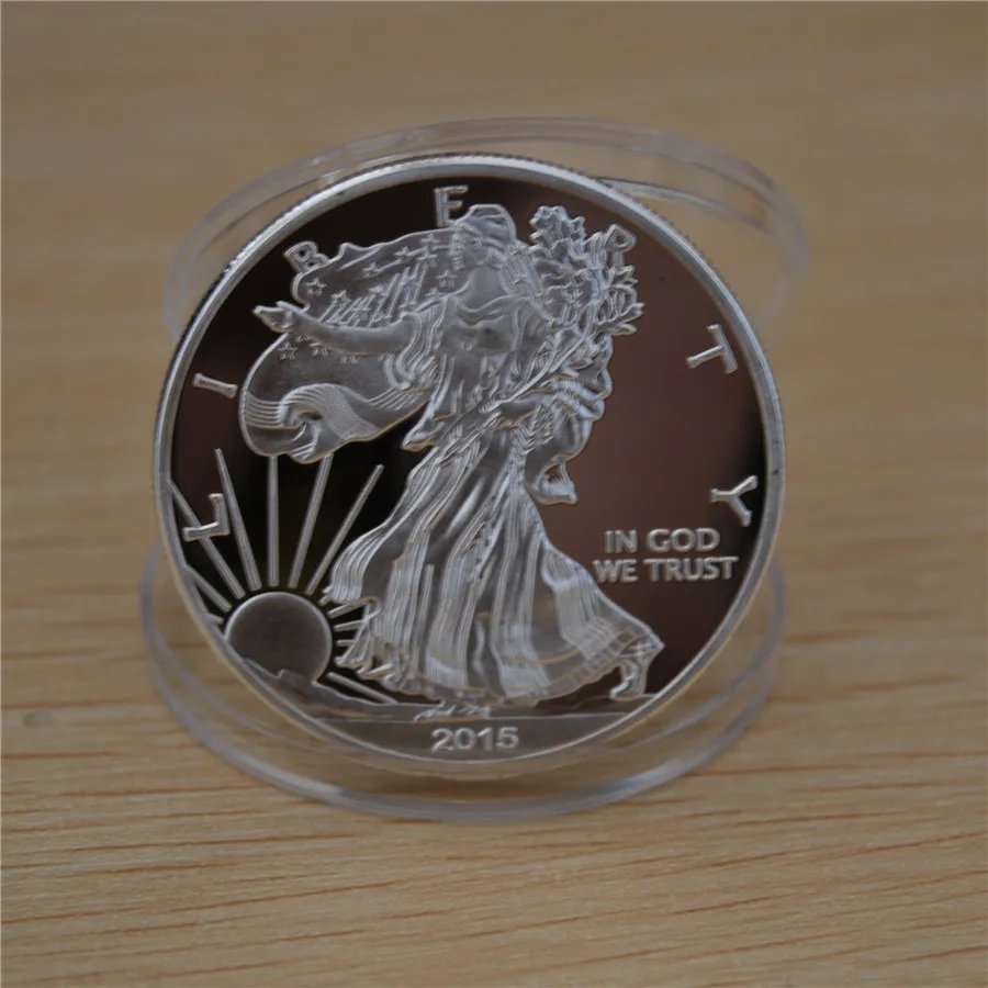 

2015 1 oz .999 fine SILVER AMERICAN EAGLE /Walking Liberty $1 coin free shipping