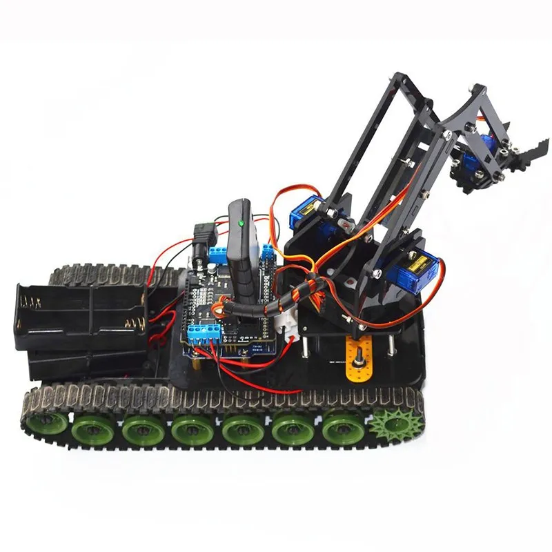 Пульт дистанционного управления Управление Робот Игрушки-танки RC робот шасси собрать комплект с сервоприводом PS2 Mearm RC игрушки подарок