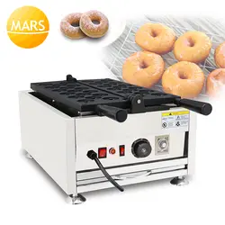 Марс коммерческое использование ручной мини-пончик производитель 220v 110v машина для приготовления пончиков железная вафельница делая