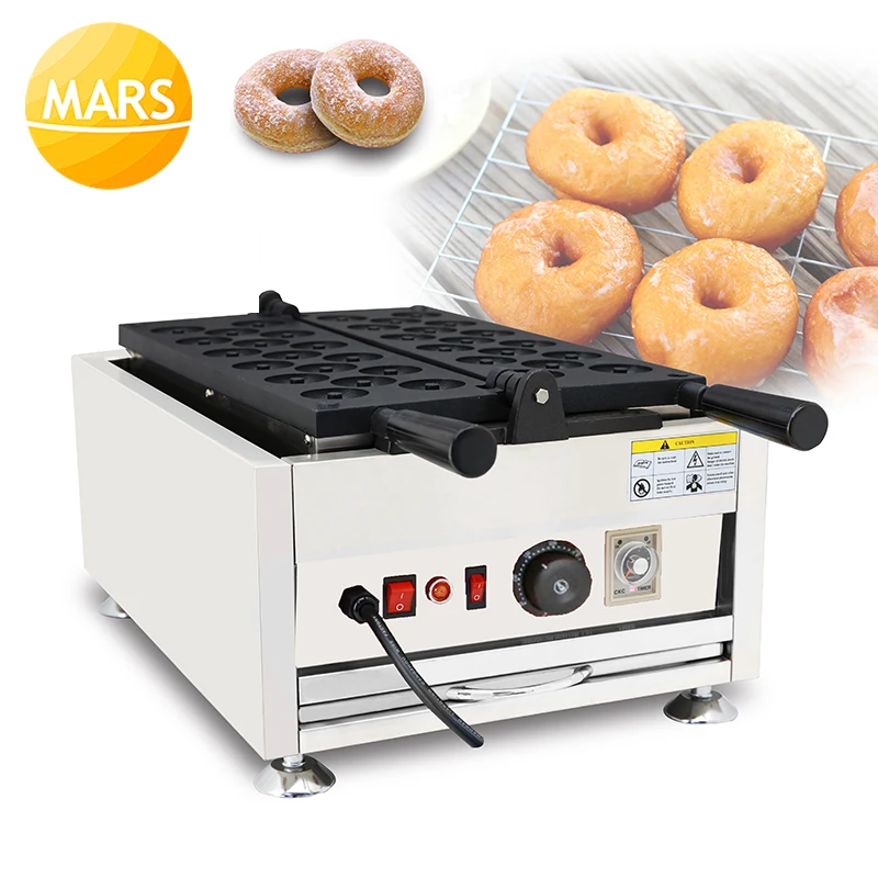 Mars Commercial Use Manual Mini Donut Maker 220v 110v Doughnut Machine Iron Baker Making Mold