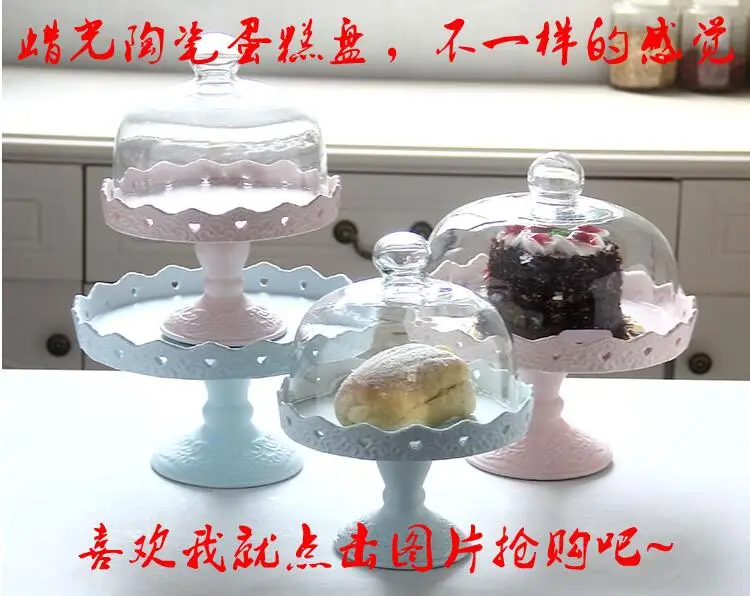 

Type anaglyph ceramic high wedding cake tray of fruit tray birthday western-style snack plate