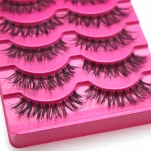 5 пар Накладные Искусственные ресницы крест-накрест Длинные Накладные ресницы полная полоса для натурального макияжа накладные ресницы