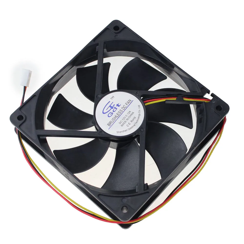 10pcs 12cm 120x120x25mm 12025 12V 3pin DC Cooling Fan 120mmin Fans & Cooling from