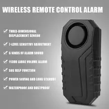 VBESTLIFE Wireless Remote Control Alarm Bicycle Alarm Safety Lock Motorbike Vehicle Burglar Alarm Siren