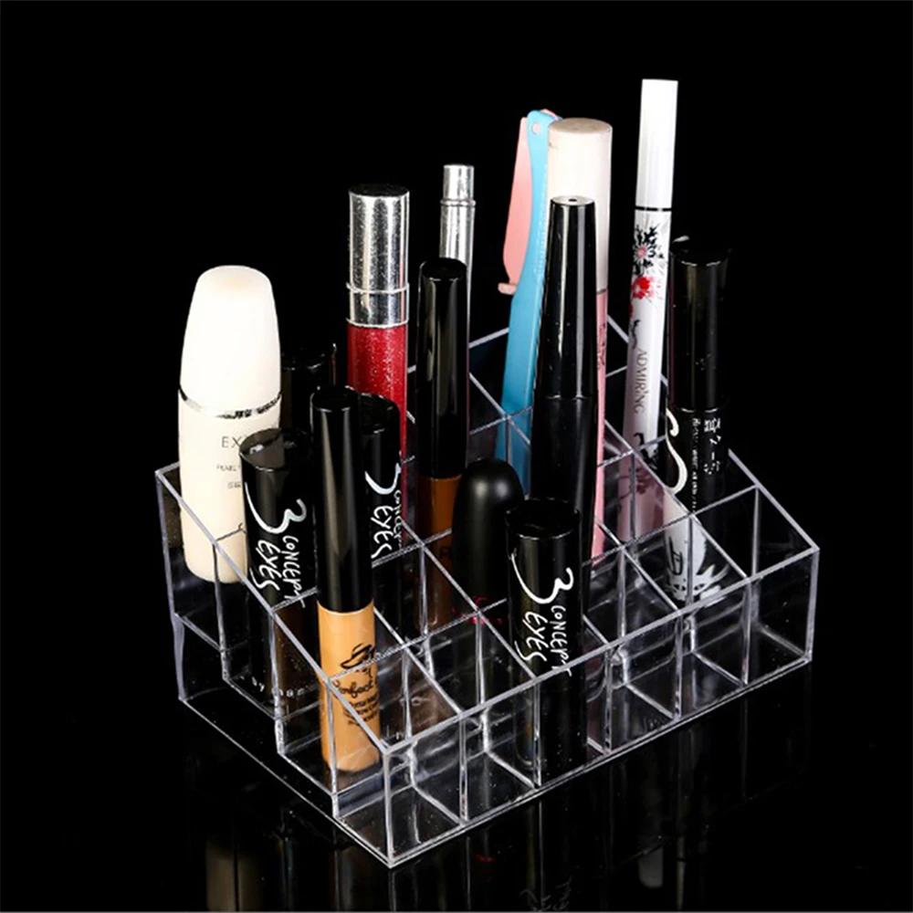 

Acrylic Lipstick Holder 24 Grids Cosmetics Multi-layer Box Make Up Tools Kit Beauty Accessories Display Kit