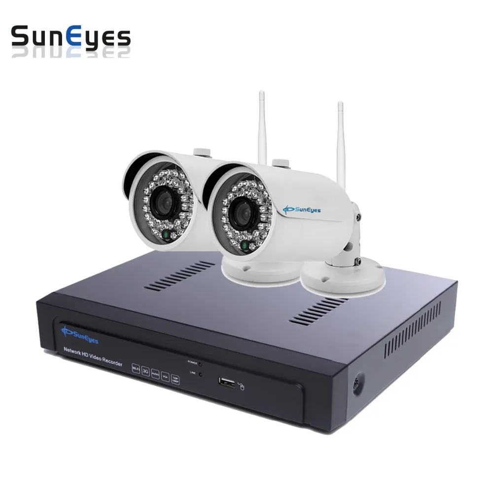 Suneyes sp-vk721w-e 720 P hd 2ch ip-камера видеонаблюдения nvr комплект 1 sata порт с 2 шт. HD