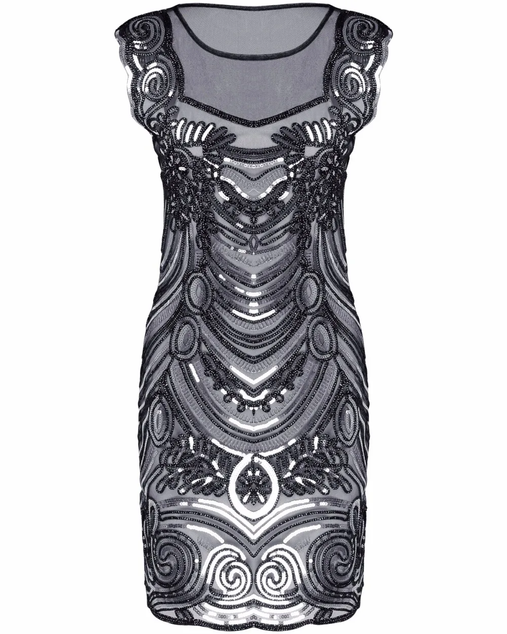 Gatsby платье с блестками, с вышивкой, с круглым вырезом, с пайетками, художественное платье с воланами, женское летнее платье 1920 s, винтажное платье, платье для вечеринок, сексуальное Клубное платье