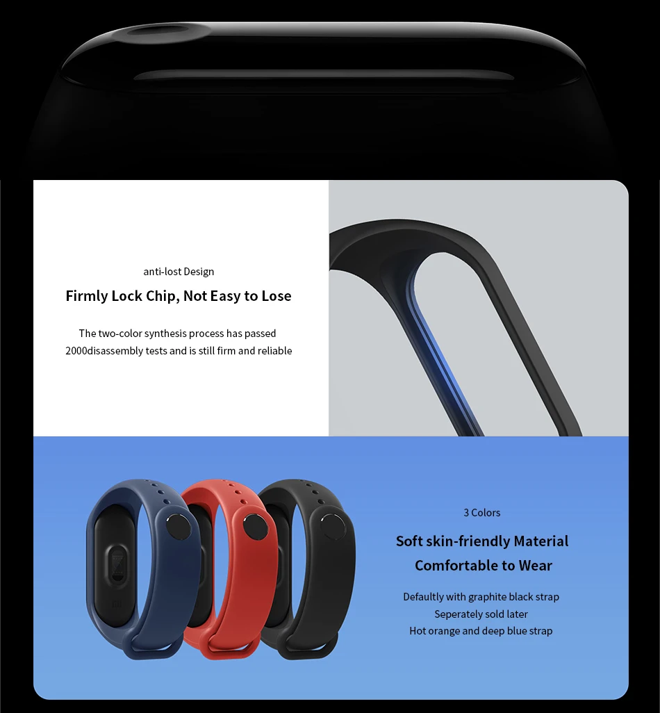 Оригинальный Xiaomi Mi Band 3 Смарт Браслет фитнес браслет большой сенсорный экран OLED