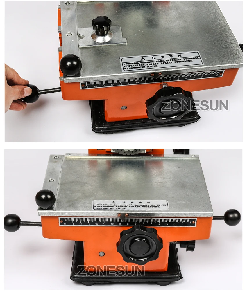 ZONESUN Metal Nameplate Embossing Machine