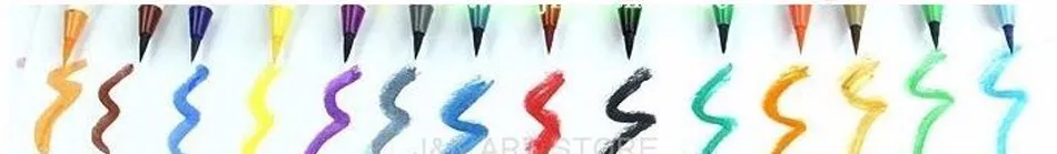 14 цветов/набор водный цвет мягкое перо кисть маркер хайлайтер канцелярские принадлежности для каллиграфии маркеры художественные принадлежности Школьные моющиеся