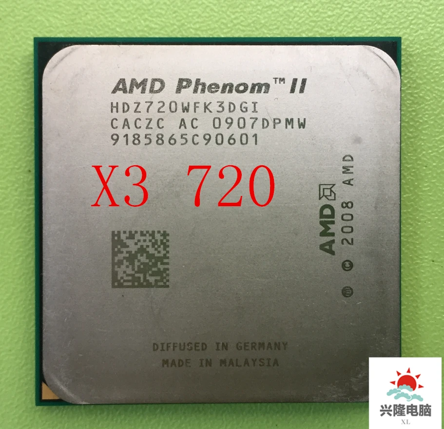 

For AMD Phenom II X3 720 CPU Processor Triple-Core 2.8Ghz 6M 95W 2000GHz Socket AM3 AM2+ 938 pin working 100% Free Shipping