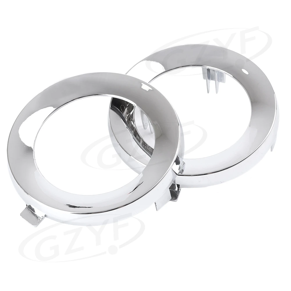 2PCS Driving Fog Light Lamp Cover Trim Ring For 2009-2013 Subaru Forester Chrome 57731SC000