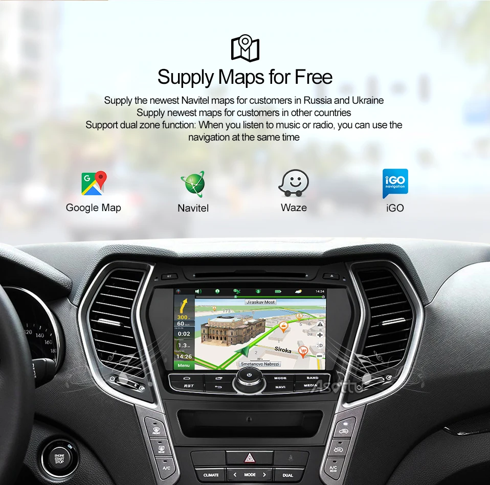 Excellent Asottu ZIX458060 Android 8.1 car dvd Glonass/gps player for Hyundai IX45 Santa fe 2013 2014 car radio video stereo 2G+32G Unit 8 Excellent Asottu ZIX458060 Android 8.1 car dvd Glonass/gps player for Hyundai IX45 Santa fe 2013 2014 car radio video stereo 2G+32G Unit 8
