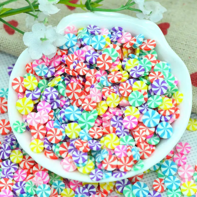 5mm Round Mixed Color Polymer Clay Fake Candy Slime fillers|Polymer Clay Party Decoration Confetti|DIY Sprinkles Decorations