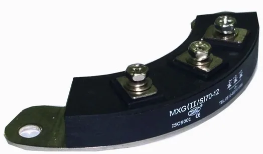 

Rectifier controller module: MXY(II/S)70-12 MXG(II/S)70-12 70A 1200V ( Three terminal / Installation pitch 136mm)