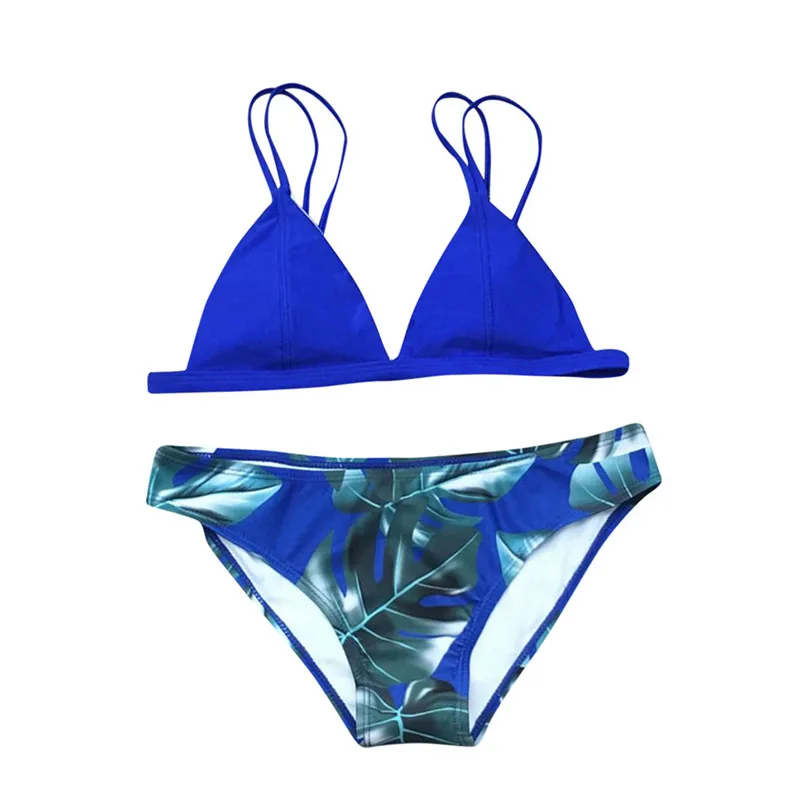 bikini Women's Bikini Set Sexy Leaves For Rope Swimsuit Push-up Swimwear Swimsuit Summer 2019 new #3m11 (3)
