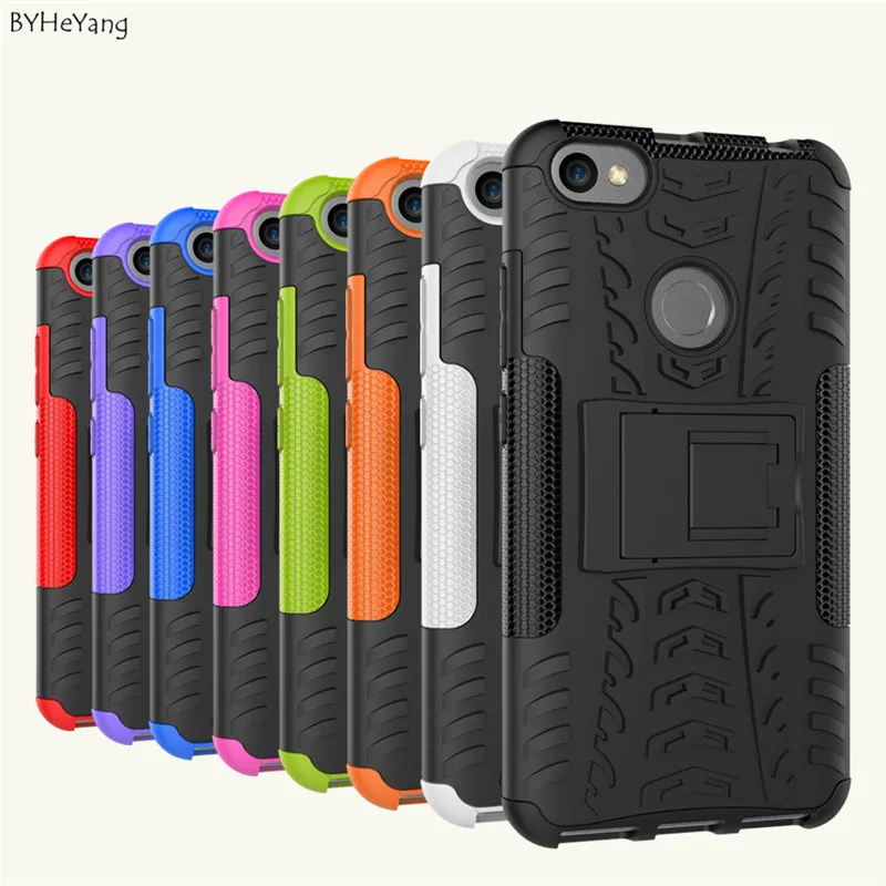 

BYHeYang case For Xiaomi Redmi Note 5A 5a case TPU & PC Dual Armor Hard With Stand Cover For Xiaomi Redmi Note 5A Pro Prime 5.5"