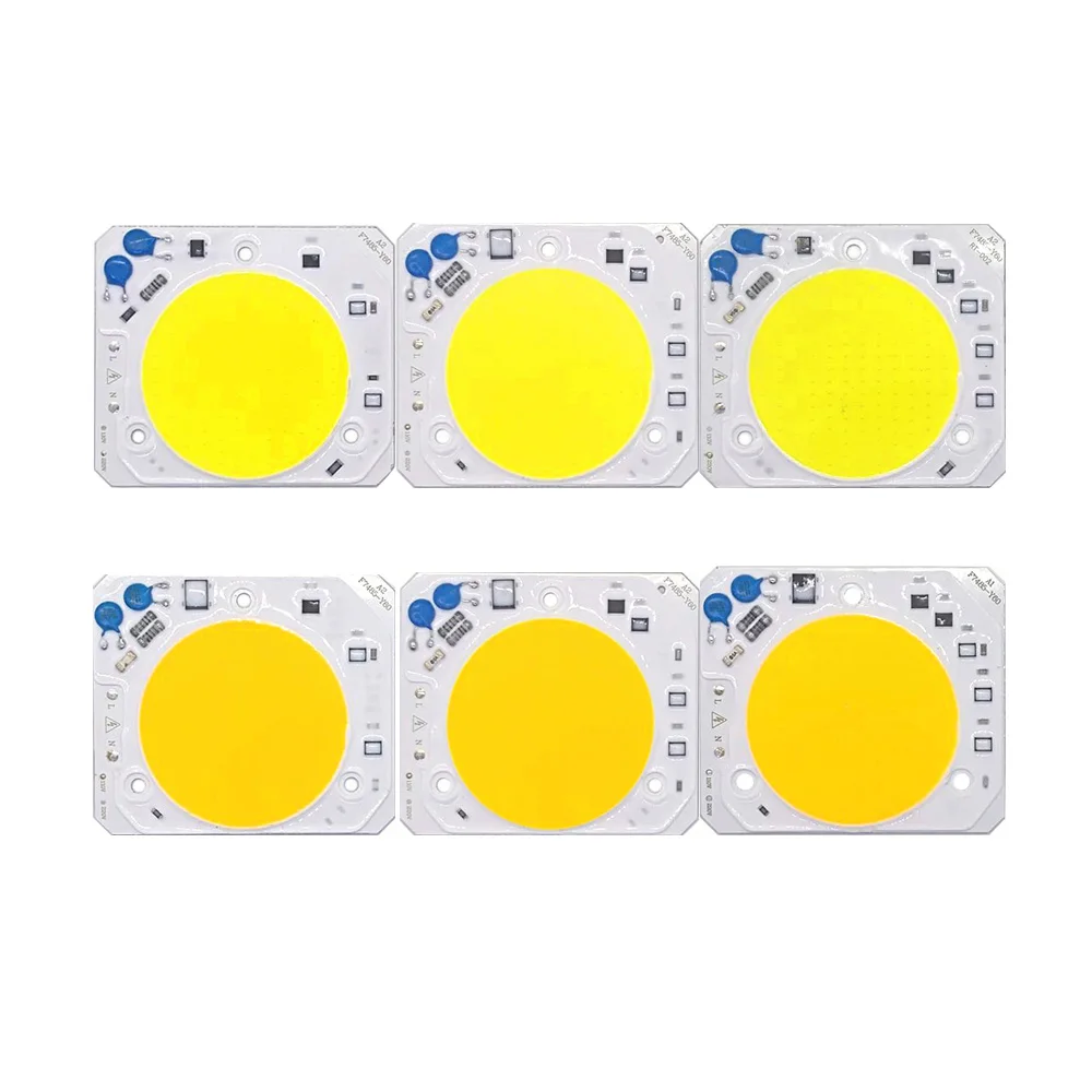 

10PCS/LOT Smart IC LED cob chip 30W 40W 50W High Power Lamp Beads For Outdoor Floodlight 220V 110V AC White WarmWhite