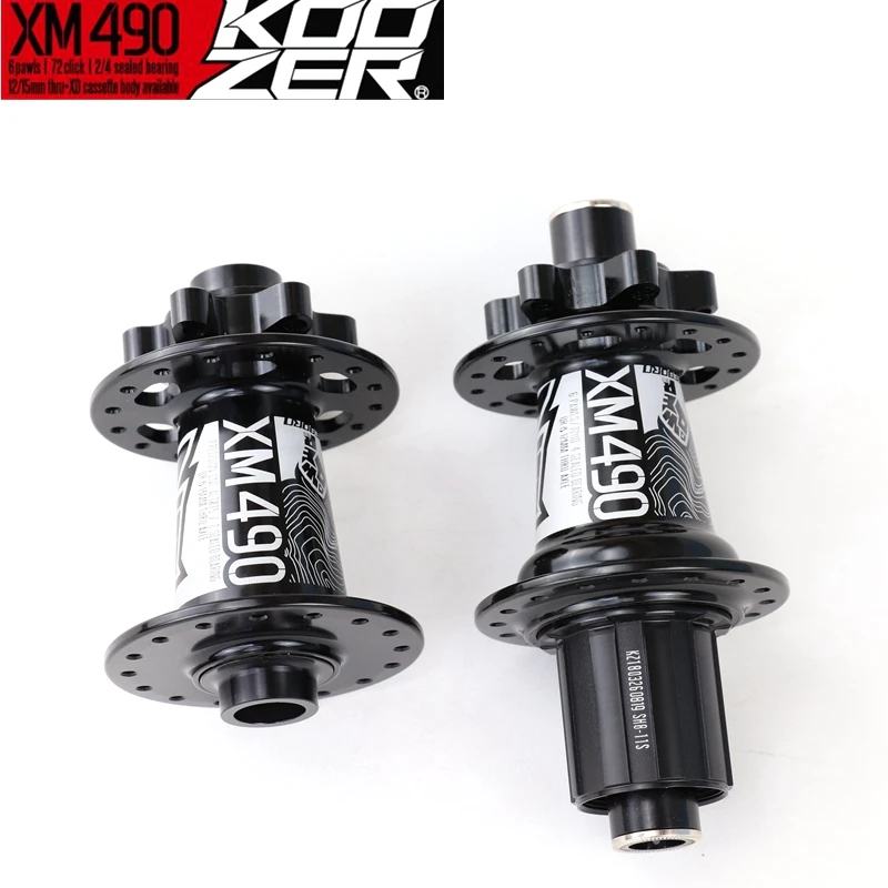

Koozer XM490 72 Clicks 4 Bearings 6 Pawls 28 36H Mtb CNC Mountain Bicycle Hub With QR 8 9 10 11S XD Cassette Body Front And Rear