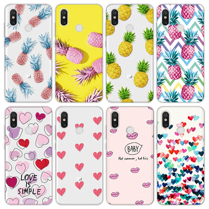 

TPU Coque For Xiaomi Redmi Mi A1 A2 5X 6X 4 4A 5Plus 6 6A Note 3 4X 5 Pro 5A Fundas For Redmi Pocophone F1 Love Heart Case Cover