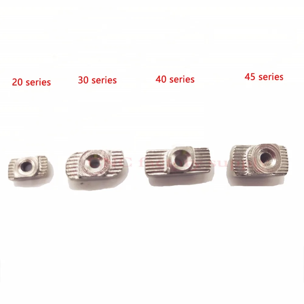 

Carbon steel T type Nuts Fastener Aluminum Connector M3 M4 M5 M6 For EU Standard 3030 Industrial Aluminum Profile for Kossel