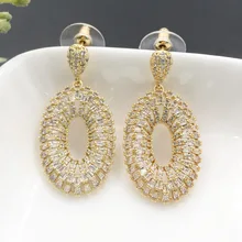 Lanyika Модные полые художественные украшения отличительные серьги микро клипсы обручальные свадебные серьги лучшие подарки